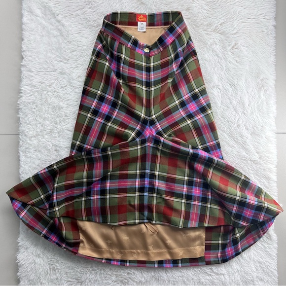 Vivienne Westwood Vintage 1994 Bruce of Kinnaird Tartan Maxi Skirt IT 44 - Picture 6 of 16